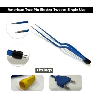 American Two Pin Electro Tweezer Single Use
